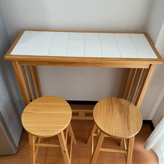 ハイカウンターテーブルセットの画像