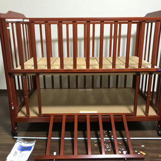 12/30引取り限定 ベビーベッド KATOJI 横124cm 他の画像