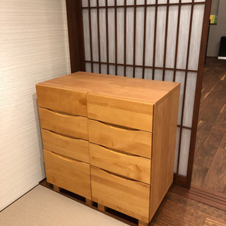 ベルメゾン　アルダー材　チェスト