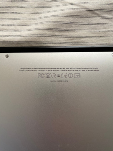 中古Apple MacBook Air 13-inch,Mid 2011