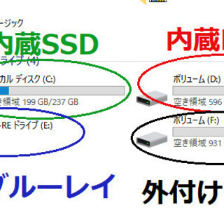 💗良品/15.6型/最高峰🆙Core i7(最大3.5GHz)/光速☆彡新品✨SSD256GB＋大容量！HDD640GBデュアルストレージ(^^)v/快適なメモリ8GB♬/Microsoft Office2016📒✎/ブルーレイドライブ💿/HDMI📺/すぐ繋がるWi-Fi📶/すぐ使えるWindows10/点検整備清掃済み😊/外付けHDD1TB/NEC VersaPro の画像