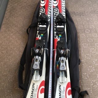 ショートスキー　100センチ　ケース付　SALOMON