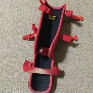 野球　ベルガード　BELGARD フットガード　左右打者兼用　ロングタイプ　レッドの画像
