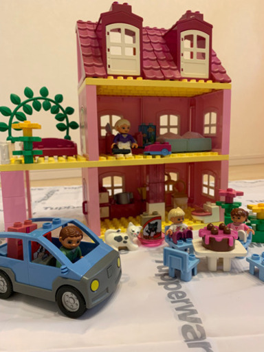 レゴ　デュプロ ピンクのドールハウス ピンク ドールハウス レア 廃盤 4966