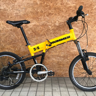 HAMMER 折り畳み自転車 20インチ アルミフレーム・フロント