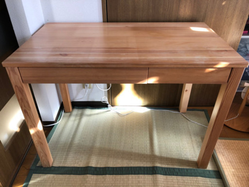 無印 パイン材 デスク