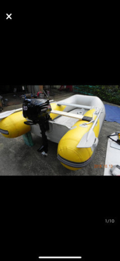 アキレスゴムボート２馬力船外機セット