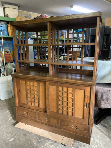 和家具　飾茶棚　食器棚　茶箪笥　お茶　飾り棚　北の創造　株式会社 和光