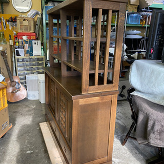和家具　飾茶棚　食器棚　茶箪笥　お茶　飾り棚　北の創造　株式会社 和光の画像