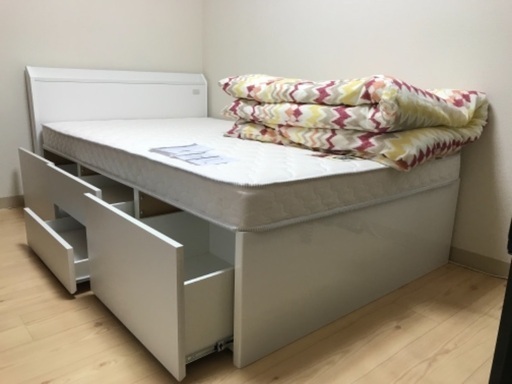 セミダブルベッド 新品 掛け布団付き
