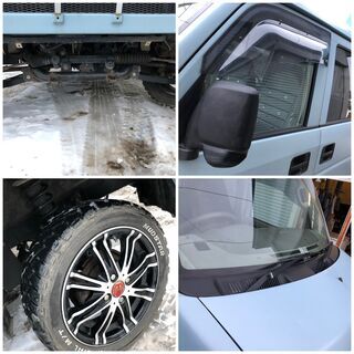 ご成約です★車検長い★4インチリフトアップ 車検R4年1月 DA64V 4WD 5MT 全塗装 エブリィ マッドタイヤ オフロード 4インチアップの画像