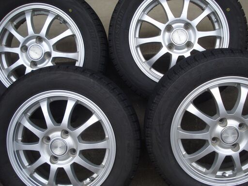 14インチ ブリヂストン　 スタッドレス軽自動車用　155/65R14　中古　アルミセット