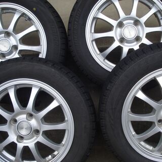14インチ ブリヂストン スタッドレス軽自動車用 155/65R14 中古 アルミ