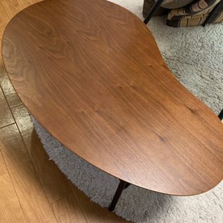 ローテーブル　お洒落　ブラウンの画像