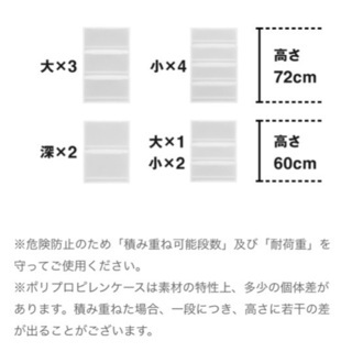 無印良品　ポリプロピレン収納ケース6個の画像