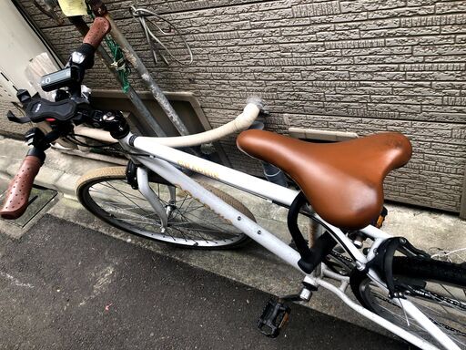 クロスバイク 自転車 後ろタイヤ修理済み 格安 2020年3月購入