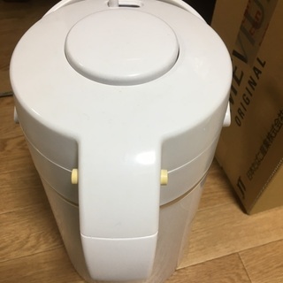 レトロ中古ガラス製卓上グロリア保温瓶の画像