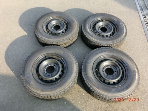 200系　ハイエース　レジアスエース　純正スチールホイール・ヨコハマIG91スタッドレス4本セット