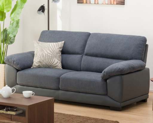 3人用布張りソファ