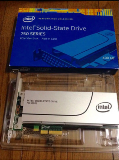 PCパーツ Intel SSD 750 400GB(PCI-E3.0x4 NVMe)