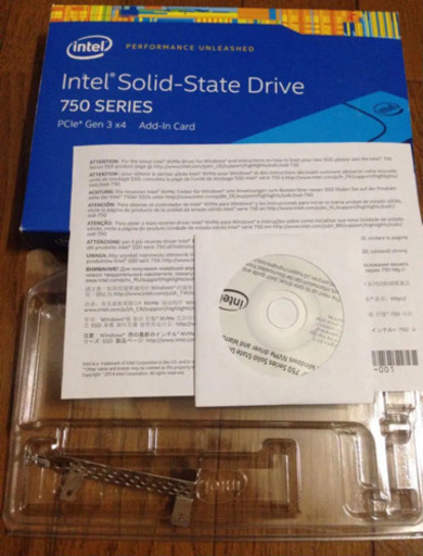 Intel SSD 750 400GB(PCI-E3.0x4 NVMe)