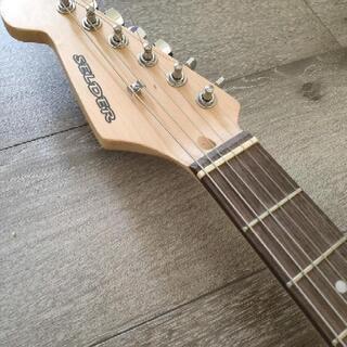 エレキギター左利き用 SELDER ゼルダー VOXアンプ付きの画像