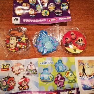 くら寿司　ビッくらポン　ラバーマスコット(ウッディ、サリー)、缶...