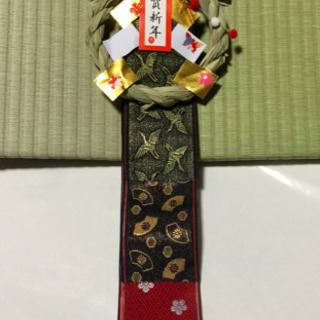 目をひく！お正月しめ縄飾り〜畳縁のお正月飾り〜