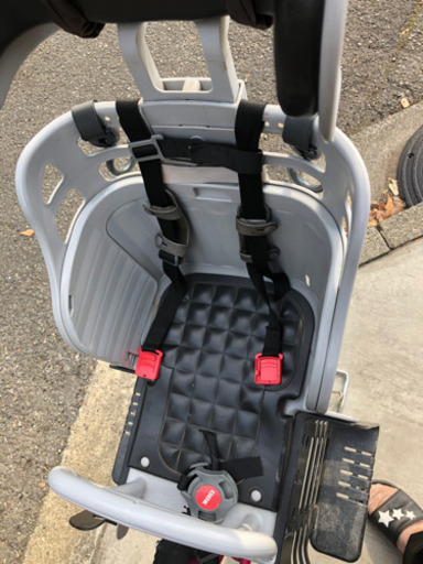 電動アシスト自転車　子ども乗せ　前後　ピンク