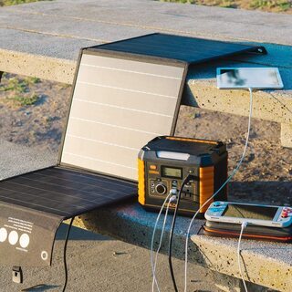 ☆ソーラーチャージャー 120W 2020最新型ソーラーパネル 折り畳み式☆の画像