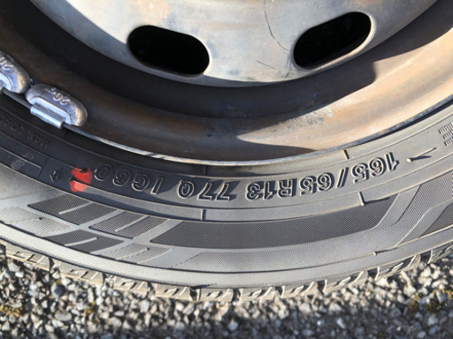【値下げ】¥30000→¥19900スタッドレスタイヤ４本セット　165/65R/13  ヨコハマ　ホイール付