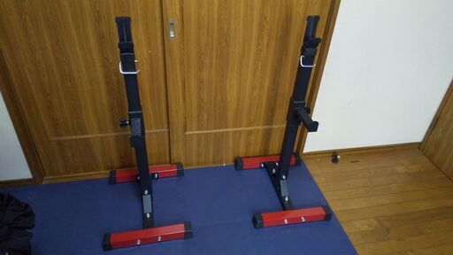 美品！！｜分離型バーベルスタンドとキャスター付きトレーニングベンチ