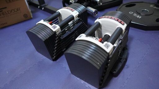 美品！！　FIELDOOR 可変式ダンベル　40.5㎏　2個