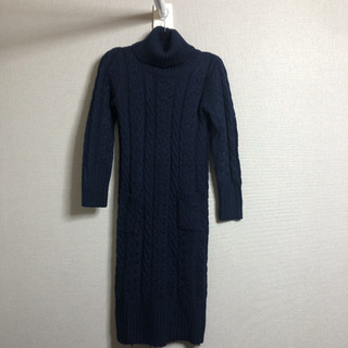 オフタートルニットワンピース