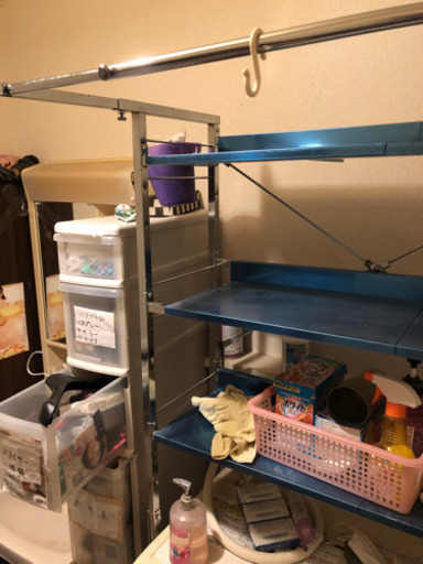 洗濯機上　収納棚