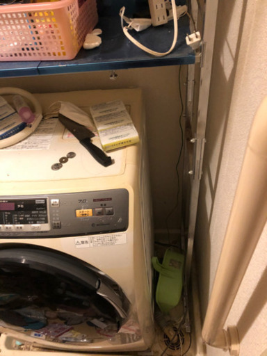 洗濯機上　収納棚