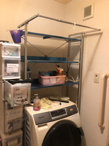 洗濯機上　収納棚