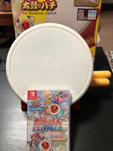 美品✨Nintendo Switch 太鼓の達人 ソフトと太鼓バチ
