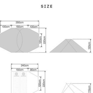 ⛺️フィールドアクロスポールテント1〜3人用と専用グランドシート