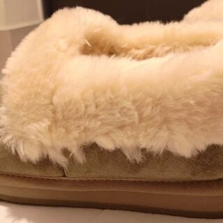 ファー ショート ムートンブーツの画像