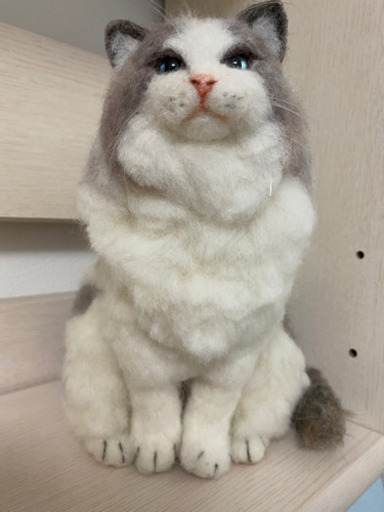 羊毛フェルト　ハンドメイド　ラグドール