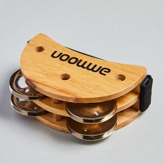 ammoon 楕円形 フットジングルタンバリン 500円