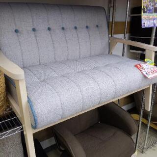 大川家具 2Pソファ ファブリックソファ ベンチ 未使用 115×72×80cm 1230-09