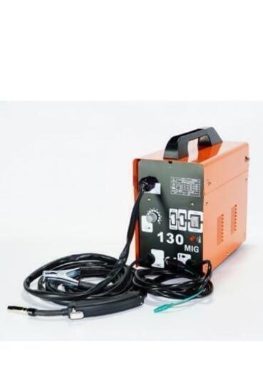 値下げ！新品！半自動溶接機 MIG130 単相200V仕様 オレンジ！鉄・ステンをお手軽に溶接！特注ロングトーチケーブル採用！