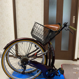 【取り引き中】折り畳み自転車　後輪破損してます