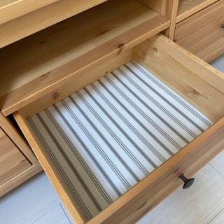 【送料込み】IKEA　ヘムネス　ナチュラルウッド テレビ台 引き出し付き 送料込み】IKEA ヘムネス ナチュラルウッド テレビ台 引き出し付き