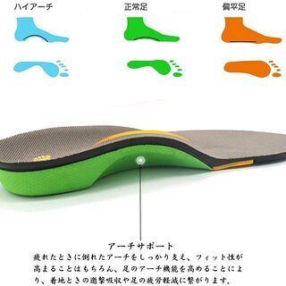 ☆靴中敷き o脚 インソール 矯正 メンズ 足底筋膜炎 土踏まず クッション☆の画像