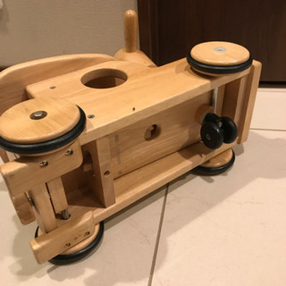 手押し車　木製の画像