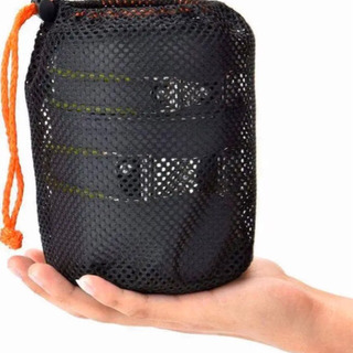 新品 キャンプクッカー クッカーセット キャンプ ウッド 薪 ストーブ 軽量 コンパクト クッカー アウトドア鍋 収納袋付き 色: 緑の画像