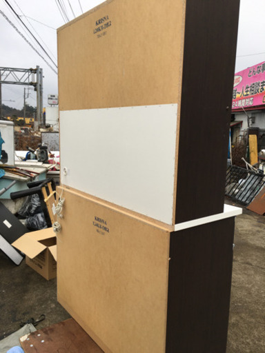 ニトリ製　食器棚 キッチンボード KRISNA 120KB-DBR